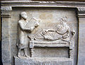 Image 60Slave holding writing tablets for his master (relief from a 4th-century sarcophagus) (from Roman Empire)