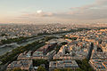 The Seine and the 7th arrondissement as seen from the Eiffel Tower