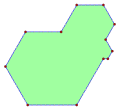 A serial-sided isogon order 12, internal angle 120°.[5] Spirolateral 120°121,4,8.