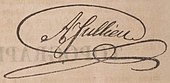 signature d'André Jullien (œnologue)