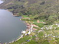 Aerial view of the village