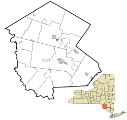 Location of Callicoon (CDP) in Sullivan County, New York