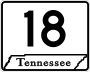 State Route 18 marker