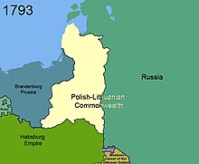 2nd partition of Poland in 1793