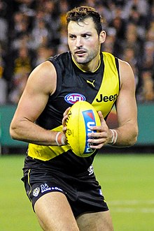 Toby Nankervis (pictured here in 2017) is the current captain of Richmond.