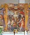 Calvario e Santi, 1587-88, affresco, altare centrale