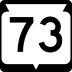 State Trunk Highway 73 marker