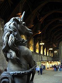 Interior of Westminster Hall, London