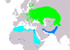 Distribución de Zapornia parva