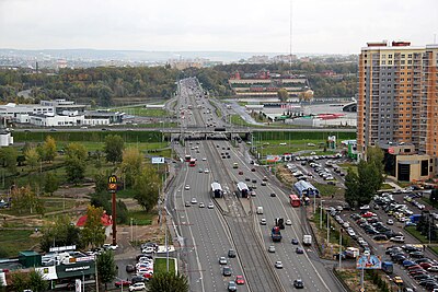 Проспект Ямашева, развязка с улицами Чистопольская и Гаврилова и Третья транспортная дамба