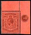 1925, Ceylon 1000R plate number single.