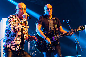 Right Said Fred in March 2015 at the RPR1 '90s Festival in Mannheim, Germany