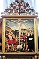Altar panel of the Church of St. Peter and Paul in Weimar depicts the Crucifixion of Jesus with Lucas Cranach the Elder and Martin Luther standing on the right