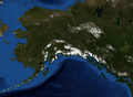 Alaska satellite image. Alaska