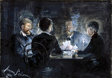 A Game of L'hombre in Brøndum's Hotel by Anna Palm de Rosa