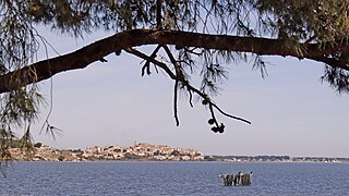 Vue prise depuis le Roc de Vidal (Peyriac-de-Mer).