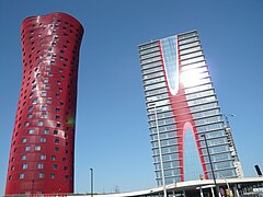 Tour Realia et Hôtel Porta Fira (2009, L'Hospitalet de Llobregat).