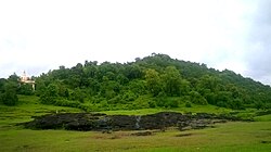 Birwadi fort, seen from Birwadi village