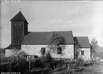 Bokenäs gamla kyrka 1919, efter en restaurering