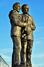 The Brian Clough and Peter Taylor Statue at Pride Park Stadium