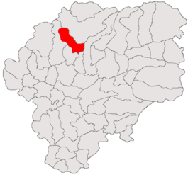 Location in Bistrița-Năsăud County