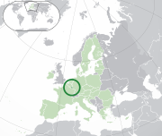 Map showing Luxembourg in Europe