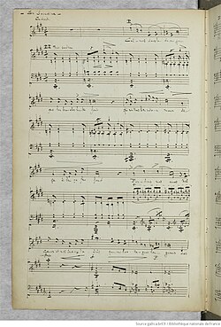 page du manuscrit