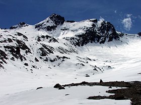 Il monte Gleno visto dalla Vedretta Del Trobio.