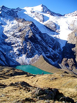 Grünausee in Stubai, Tyrol, Austria