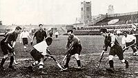 Match of the Indian team at the 1928 Amsterdam Olympics.