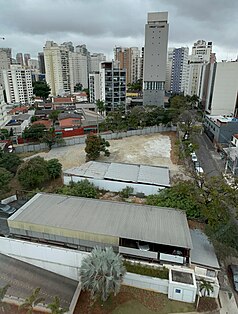 Imagem do terreno em que o Insper construirá seu terceiro prédio.