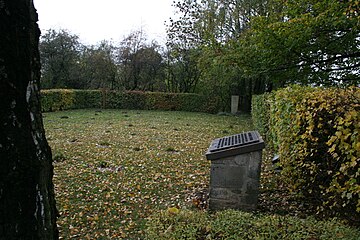 Das Gräberfeld auf dem Friedhof in Scheppau