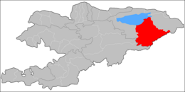 Distretto di Žeti-Öguz – Localizzazione