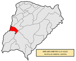 Dipartimento di Lavalle – Mappa