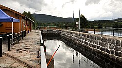 View of the locks in Bjervamoen