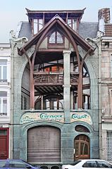 Facade of the Maison Coilliot in Lille by Guimard (1898–1900)