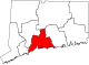 State map highlighting South Central Connecticut Planning Region