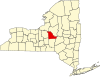 State map highlighting Madison County