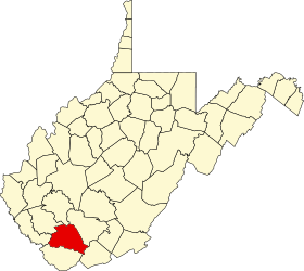 Localisation de Comté de Wyoming(Wyoming County)