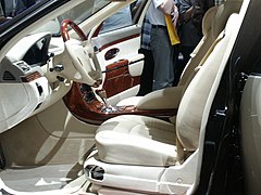 Maybach 62, intérieur avant