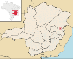 Localização de Nova Módica em Minas Gerais