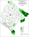 Удео муслимана у Црној Гори по насељима 1991. године