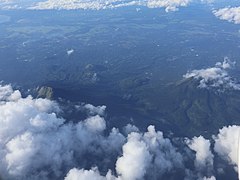 Mount Banahaw and San Cristobal from air