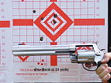 A grouping made with a five-shot revolver