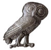 Owl of Athena, patron of Athens of