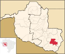 Location in Rondônia state