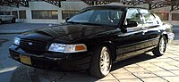 A 2003 Ford Crown Victoria LX Sport (Saudi Arabia-spec) in Kuwait