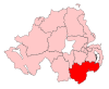 A medium constituency located in the centre of the county. Due to the elongated shape of the county, no constituencies border it to the north or the south despite its central location.