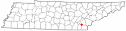 Location of Calhoun, Tennessee