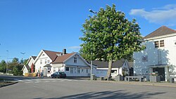 View of the village centre